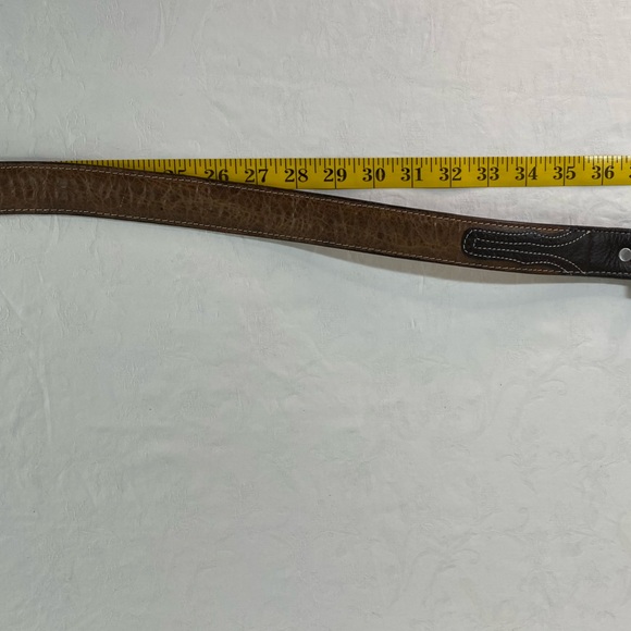 Handmade Vintage ostrich belt Silver buckle Unisex Western - Picture 14 of 14